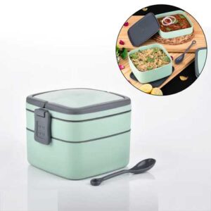 Double-layer portable lunch box